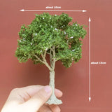 Popxstar 12cm Wire Tree Model Miniature Landscape Green Tree Decoration Mountain Sand Table DIY Material Scale Model Train Railway Layout