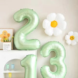 Popxstar 1pc 40inch Number Foil Balloons 1 2 3 4 5 6 Years Old Kid Boys Girls Crown Happy Birthday Balloon Baby Shower Decor Supplies