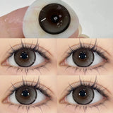 Popxstar Beauty pupils Natural Colored eye lenses Myopia purple pupils Brown lenses Blue Contact 1 Yearly Use