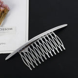 Popxstar Hair Side Combs French Hair Comb Straight Teeth Hair Clip Comb Twist Hair Comb Veil Comb Hair Accessories Jewelry