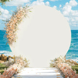 Popxstar Round Photography Backdrop Cloth Covers Wedding Birthday Party Baby Shower Decor Photos Backdrop 6.5FT Circle Background Cloth