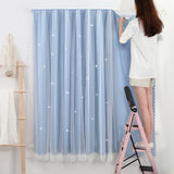 Popxstar Magic Strap Curtains for Windows Living Room Bedroom Magic Tape Tulle for windows small window sheer curtain Gauze