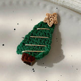 Popxstar Christmas Series Hair Clips Winter Wool HairPins Christmas Tree BB Clips for Woman Girls Sweet Barrettes Children Cute Headdress