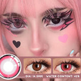 Popxstar Halloween Cosplay Lenses 2PCS  Color Contact Lenses for Eyes Blue Lense Fashion Lenses Beauty Makeup Anime Lenses