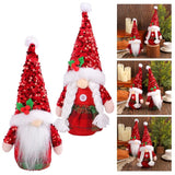 Popxstar Christmas Ornaments Faceless Old Man Doll Xmas Tree Hanging Pendant Plush Gnomes Decoration For Home Or Kids 2025 New Year Gifts