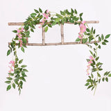 Popxstar 180cm Fake Ivy Wisteria Flowers Artificial Plant Vine Garland for Room Garden Decorations Wedding Arch Baby Shower Floral Decor