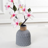 Popxstar Modern Flower Vase Imitation Ceramic Flower Pot Decoration Home Plastic Vase Flower Arrangement Nordic Style Home Decoration