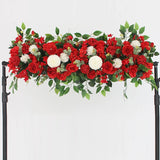 Popxstar 50/100cm DIY Wedding Flower Wall Decoration Arrangement Supplies Silk Peonies Rose Artificial Floral Row Decor Wed Arch Backdrop