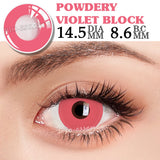 Popxstar Colorcon Pink Lenses 1 Pair Colored Contact Lenses for Eyes Big Eye Lenses Anime Lenses Cosplay Lenses Nezuko Lenses