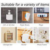 Popxstar Double Sided Adhesive Wall Hooks Transparent Strong Wall Storage Hook Invisible Traceless Snap Hook Kitchen Storage Holder