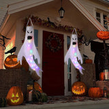 Popxstar Halloween Decoration Ghost Wind Tunnel LED Luminous Ghost Pendant Ghost Festival Hanging Ghost Venue Layout Props