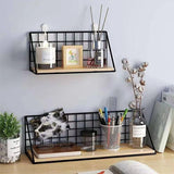 Popxstar Creative Wall Mounted Shelves, Bedroom Walls, Iron Wall Hanging Baskets, Storage Racks, Storage Baskets, Hanging Racks