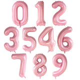 Popxstar 40Inch Big Foil Helium Number Balloon 0-9 Happy Birthday Wedding Party Decorations Baby Shower Large Figures Air Globos Supplies