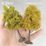 Popxstar 12cm Wire Tree Model Miniature Landscape Green Tree Decoration Mountain Sand Table DIY Material Scale Model Train Railway Layout