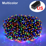 Popxstar 328FT-33FT LED String Christmas Light 100-1000 Lights Outdoor Waterproof Fairy Garland Lights Party Halloween Decorations Lights