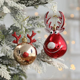 Popxstar 2pcs Elk Christmas Ball Ornaments Xmas Tree Hanging Pendants Christmas Holiday Party Decorations New Year Gift Supplies Navidad