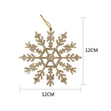 Popxstar 12pcs/lot Christmas Fake Snowflakes Xmas Tree Hanging Ornament Simulation Ice Winter Party Christmas New Year Decoration Icicle