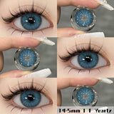 Popxstar 1pair Natural Color Contact Lenses for Eyes Brown Contacts Gray Lenses Fashion Lenses Blue Eyes Contacts Lenses