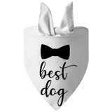 Popxstar Dog Bandana for Wedding Engagement Announcement Gift Photo Prop Pet Scarf Accessories