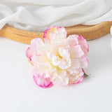 Popxstar 5/10PCS Artificially Made Flowers With Burnt Edges And Peonies For Home Leisure Hair Clips Wedding Clothing Decoration Scrapbook