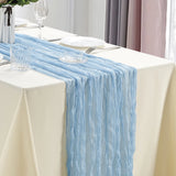 Popxstar 10Pcs Cheesecloth Table Runner Boho Gauze Table Runner 40x270cm Romantic Table Runner for Wedding Bridal Shower Birthday Party