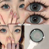 Popxstar 1Pair Colour Contacts Lenses Prescription Myopia Blue Eye High Quality Beauty Pupil Brown Lenses Makeup