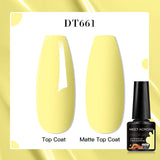 Popxstar 8 Colors Mirror Gel Nail Polish Long-lasting Quick-drying Metallic Gold Silver Red Semi Permanent Varnish Nail Art