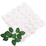 Popxstar 10/20/30 Heads 8CM Artificial PE Foam Rose Flowers Bride Bouquet Flower For Wedding Party Decorative Scrapbooking DIY Flower