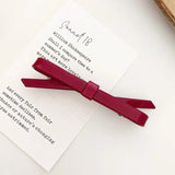 Popxstar Chic Bow Hair Clips Plain Color Acrylic Hairgrip Hairpin Cute Sweet Simple Bow Knot Bow Tie Side Pins Women Hair Accessories