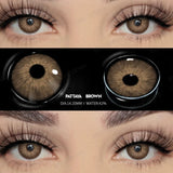 Popxstar Myopia Lenses 1 Pair Colored Contact Lenses with Degree Natural Eye Contact Prescription Lens Fashion Lenses