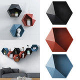 Popxstar Living Room wall-mounted Geometric Punch-free Wall Decoration Bathroom Shelf