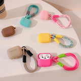 Popxstar Earphone Case with Lanyard Strap for AirPort Pro 2 2022 2nd Generation Air Pods 3 2 1 3rd Gen Cover Accessories