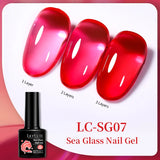 Popxstar 7ML Jelly Amber Gel Nail Polish Nail Art Dark Bloom Leopard Pattern Nail Gel Semi Permanent UV Gel Polish Varnishes