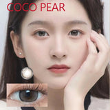 Popxstar Coslens 14.20mm Soft Contact Lenses with Power Women Men Fashion Eyewear lentes de contacto Coco Pearl