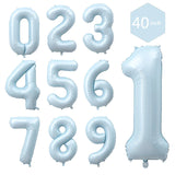 Popxstar 1pc 40inch Number Foil Balloons 1 2 3 4 5 6 Years Old Kid Boys Girls Crown Happy Birthday Balloon Baby Shower Decor Supplies