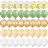 Popxstar 40pcs Rose Gold Confetti Latex Balloons Happy Birthday Party Decorations Adult Kids 1 2 3 5 10 14 15 18 30 35 40 50 60 Year Old