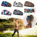 Popxstar Tie Dye Cycling Yoga Sport Sweat Headband Women Sweatband For Men Women Yoga Hair Bands Head Sweat Bands Sports Safety