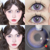 Popxstar 1Pair Colour Contacts Lenses Myopia Pink Rose Eye Lenses Beauty Pupil Blue Eyes Brown Lenses Makeup Free Shipping