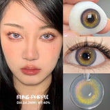 Popxstar new style 1 Pair Color Contact Lenses with Natural Eye Contact Lenses Blue Brown Green Lenses Pupils Beauty Color lens