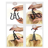 Popxstar Wig Storage Bag Extra Long Hair Extension Storage Bag With Hanger For Wigs Hair Extensions Hairpiece Wig Bag With Wig Hanger