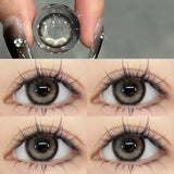 Popxstar2Pcs Natural Color Contact Lenses for Eye with Myopia Power High Quality Eyes Contacts Lens Beautiful Pupil