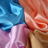 Popxstar 90cm Solid Colors Neckerchief Hijab Scarf For Women Silk Satin Headband Hair Scarves Female Square Shawls Head Scarfs For Ladies