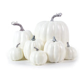 Popxstar Thanksgiving Artificial Pumpkins Sets Assorted Big and Small Pumpkins Fake Pumpkins Farmhouse Fall Harvest Table Halloween Decor