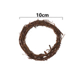 Popxstar 8-30CM Ramadan Decoration Eid Murbark Wedding Wreaths Decoration Garland Material Rattan Wreath DIY Wreath Party