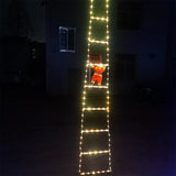 Popxstar 3M Santa Claus Climbing Ladder Warm Light Christmas Decoration for Home Outdoor Garden Cristmas tree Ornement New Year Gift