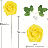 Popxstar tablescape ideas 25pcs Artificial Flowers, Fake Flowers Roses W/stem For DIY Wedding Bouquets Centerpieces Arrangements Party Home Decorations