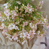 Popxstar spring decor Artificial Flowers Silk Flores Daisy Clematis Chinensis Osbeck Fake Plants Home Decor Party Garden Wedding Photo Props