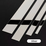 Popxstar New 1 Roll Gold Wall Sticker Stainless Steel Flat Decorative Lines Titanium Mirror Wall Ceiling Edge Strip Living Room Decor