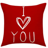 Popxstar Valentine's Day Decoration Pillowcase Romantic Sweet Home Room Decoration Love Pattern Printing Sofa Cushion Cover