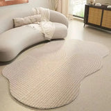 Popxstar Nordic Living Room Carpet Irregular Home Bedroom Room Bedside Rugs Thick Simple Cloakroom Leisure Area Plush Mats